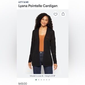 NWT Cute Black Cardigan